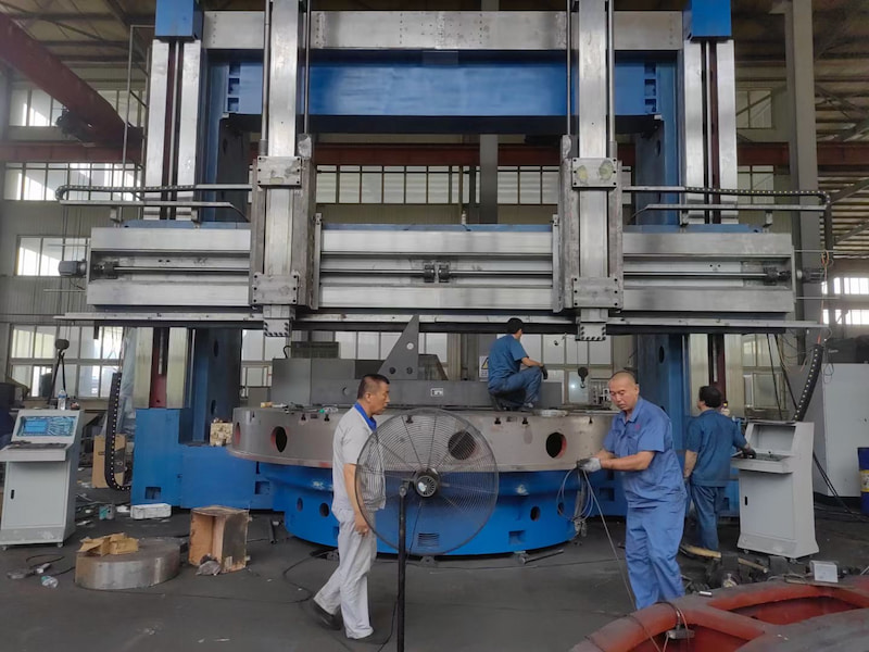 cnc double column vertical lathe